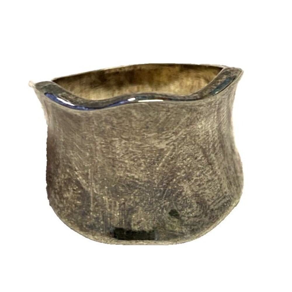 Vintage Charlies Garnier Sterling Silver Saddle Ring Size 8